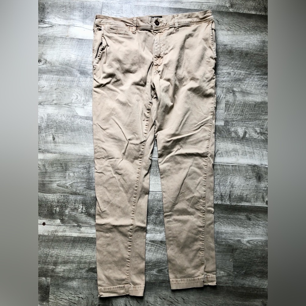 American Eagle Extreme Flex Men's Casual Tan Khaki Pants 36x32